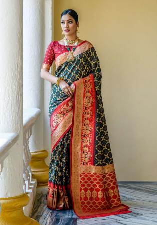 Picture of Taking Silk Dark Sea Green Saree