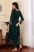 Picture of Georgette Medium Sea Green Straight Cut Salwar Kameez