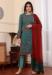 Picture of Georgette Dark Slate Grey Straight Cut Salwar Kameez