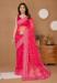 Picture of Well Formed Net Light Coral Saree