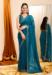 Picture of Gorgeous Georgette Teal Saree