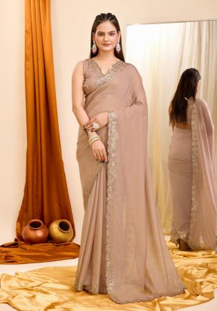 Picture of Resplendent Georgette Tan Saree