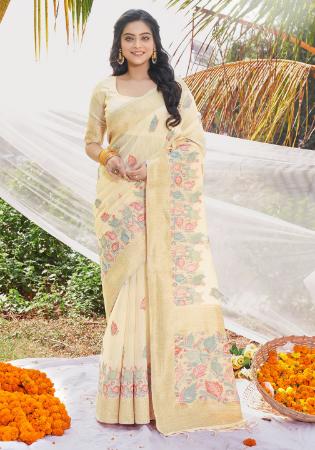 Picture of Stunning Cotton Tan Saree