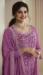 Picture of Alluring Chiffon Plum Straight Cut Salwar Kameez