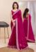 Picture of Delightful Chiffon Medium Violet Red Saree