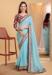 Picture of Statuesque Organza Light Blue Saree