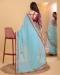 Picture of Statuesque Organza Light Blue Saree