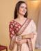 Picture of Exquisite Organza Beige Saree