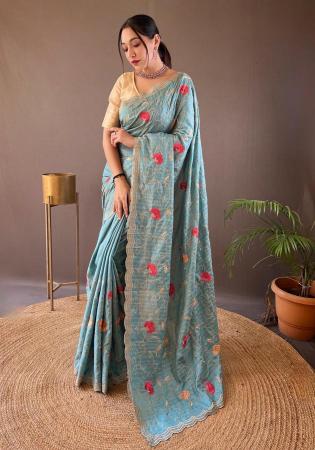 Picture of Appealing Silk Grey Saree