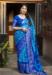 Picture of Statuesque Silk Dark Cyan Saree