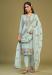 Picture of Georgette Dark Sea Green Straight Cut Salwar Kameez