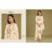 Picture of Georgette Pale Golden Rod Straight Cut Salwar Kameez