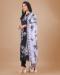 Picture of Exquisite Rayon & Silk Black Readymade Salwar Kameez