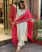 Picture of Nice Rayon & Silk White Readymade Salwar Kameez