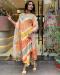 Picture of Enticing Rayon & Silk Linen Readymade Salwar Kameez