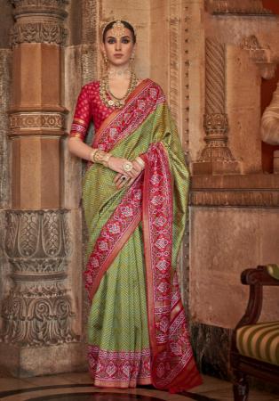 Picture of Stunning Silk Saddle Brown Saree