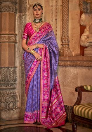 Picture of Pretty Silk Dark Slate Blue Saree