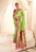 Picture of Statuesque Silk Yellow Green Saree