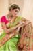 Picture of Statuesque Silk Yellow Green Saree