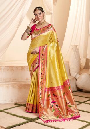 Picture of Magnificent Silk Sandy Brown Saree