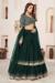 Picture of Excellent Georgette Dark Green Lehenga Choli