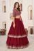 Picture of Ideal Georgette Fire Brick Lehenga Choli