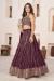 Picture of Appealing Georgette Brown Lehenga Choli