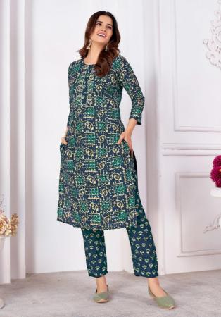 Picture of Superb Silk Dark Slate Grey Kurtis & Tunic