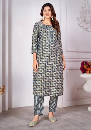 Picture of Radiant Silk Grey Kurtis & Tunic