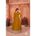 Picture of Sublime Silk Dark Golden Rod Anarkali Salwar Kameez