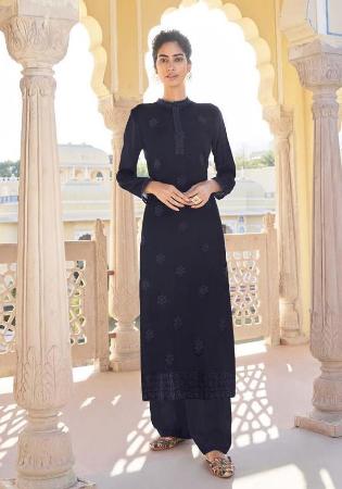 Picture of Wonderful Georgette Dark Slate Grey Kurtis & Tunic