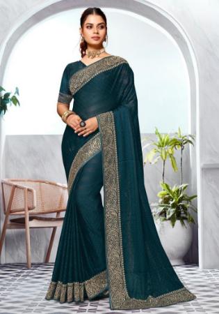 Picture of Nice Silk Midnight Blue Saree