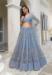 Picture of Appealing Net Light Slate Grey Lehenga Choli