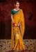 Picture of Beautiful Georgette Dark Orange Saree