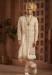 Picture of Ravishing Satin Beige Sherwani