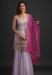 Picture of Beauteous Georgette Plum Straight Cut Salwar Kameez