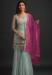 Picture of Georgette Slate Grey Straight Cut Salwar Kameez