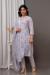 Picture of Cotton Light Steel Blue Readymade Salwar Kameez