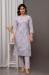 Picture of Cotton Light Steel Blue Readymade Salwar Kameez