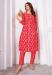 Picture of Lovely Chiffon Red Readymade Salwar Kameez