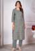 Picture of Chiffon Dark Slate Blue Readymade Salwar Kameez