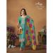 Picture of Chiffon & Silk Teal Straight Cut Salwar Kameez