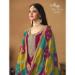 Picture of Chiffon & Silk Dark Red Straight Cut Salwar Kameez