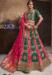 Picture of Grand Silk Dark Green Lehenga Choli