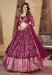 Picture of Pleasing Georgette Medium Violet Red Lehenga Choli