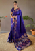 Picture of Good Looking Silk Dark Slate Blue Saree