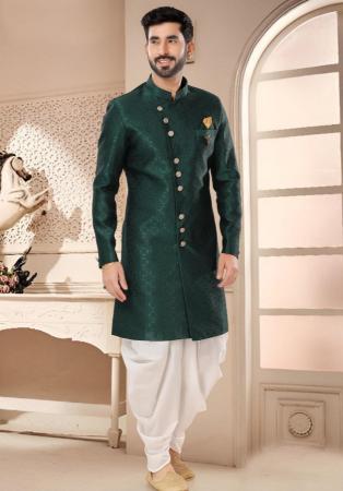 Picture of Stunning Silk Sea Green Kurtas