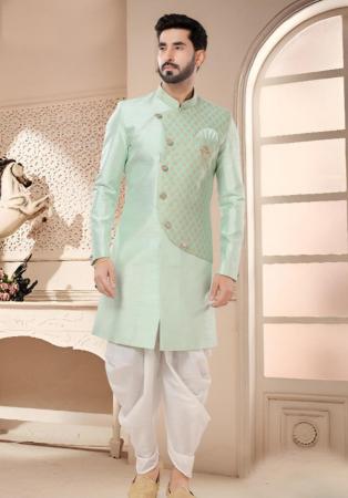 Picture of Beautiful Silk Off White Kurtas