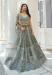 Picture of Beautiful Net Sea Green Lehenga Choli