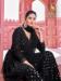 Picture of Pretty Georgette Black Straight Cut Salwar Kameez